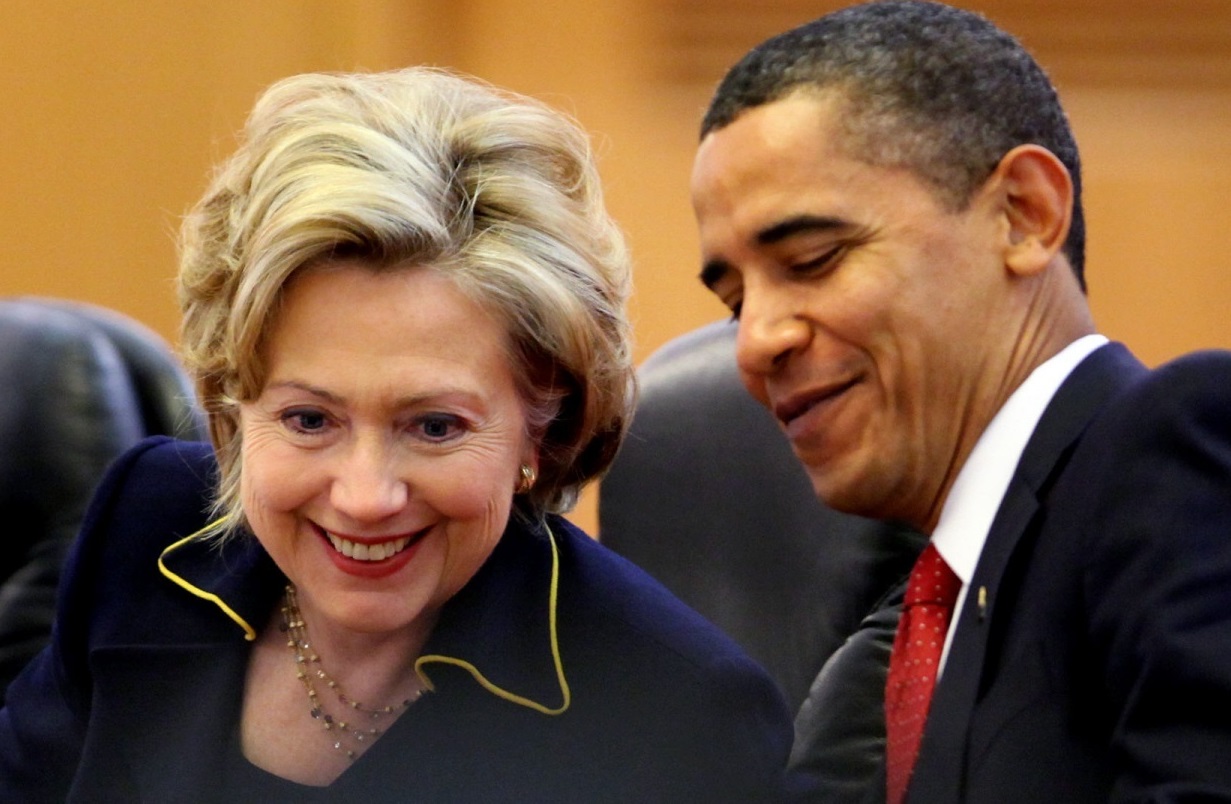 Hillary Clinton et Barack Obama. D. R.